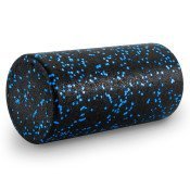 High Density Speckled Foam Roller 12x6-in, Black/Blue