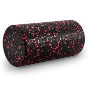 High Density Speckled Foam Roller 12x6-in, Black/Red