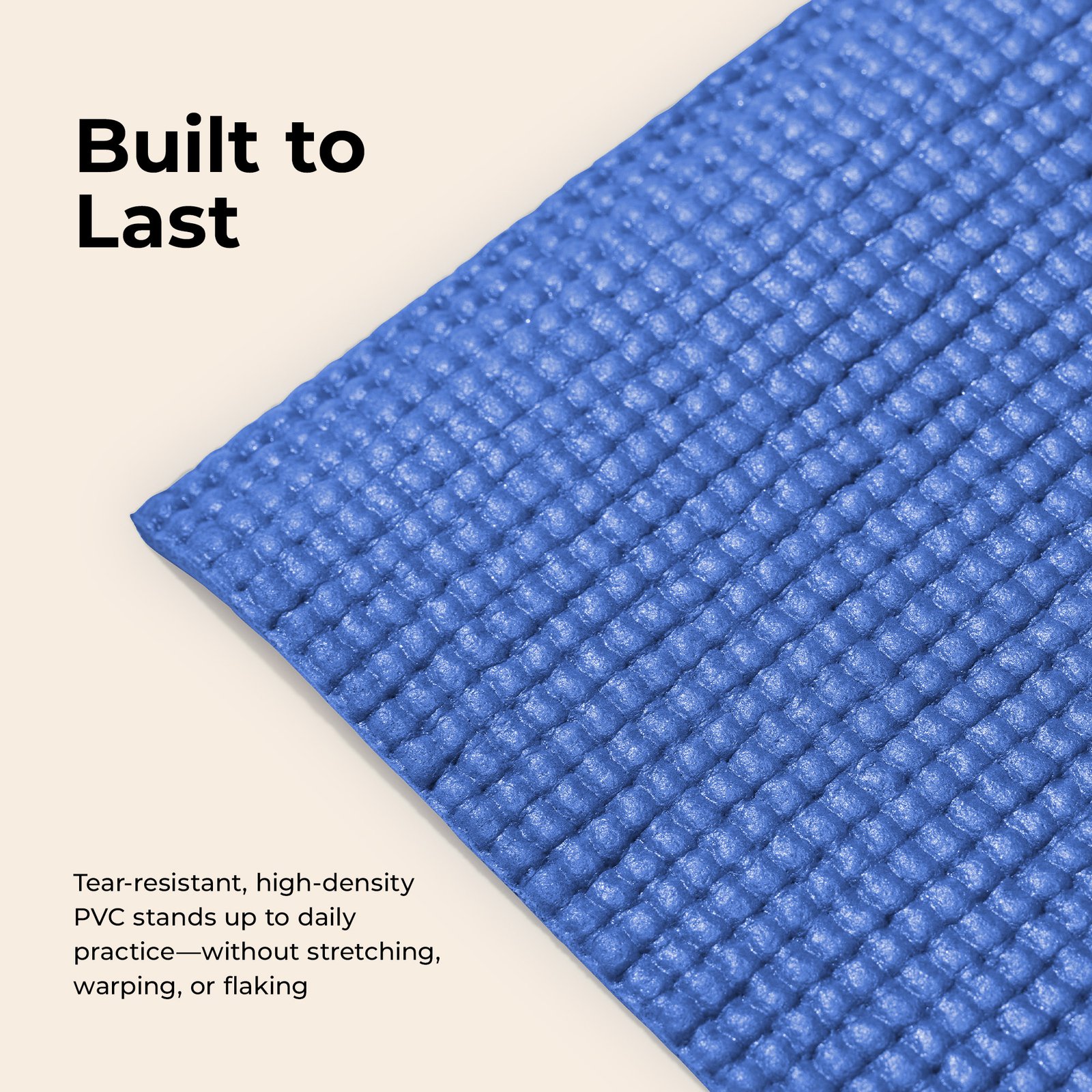 Sunny Health & Fitness Yoga Mat (Blue) - Image 3