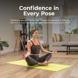 Sunny Health & Fitness Yoga Mat (Green)