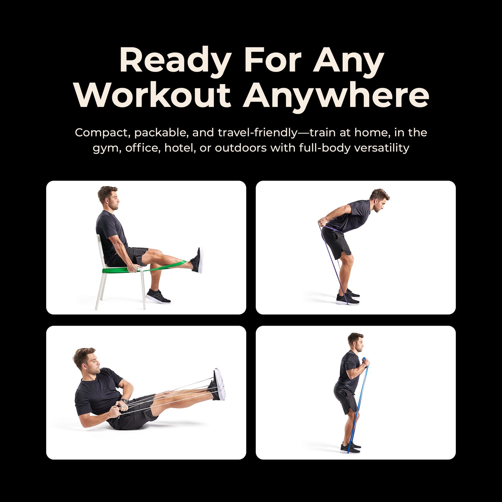 Sunny Health & Fitness Strength Training Band Combo - NO. 088-Combo - Image 6