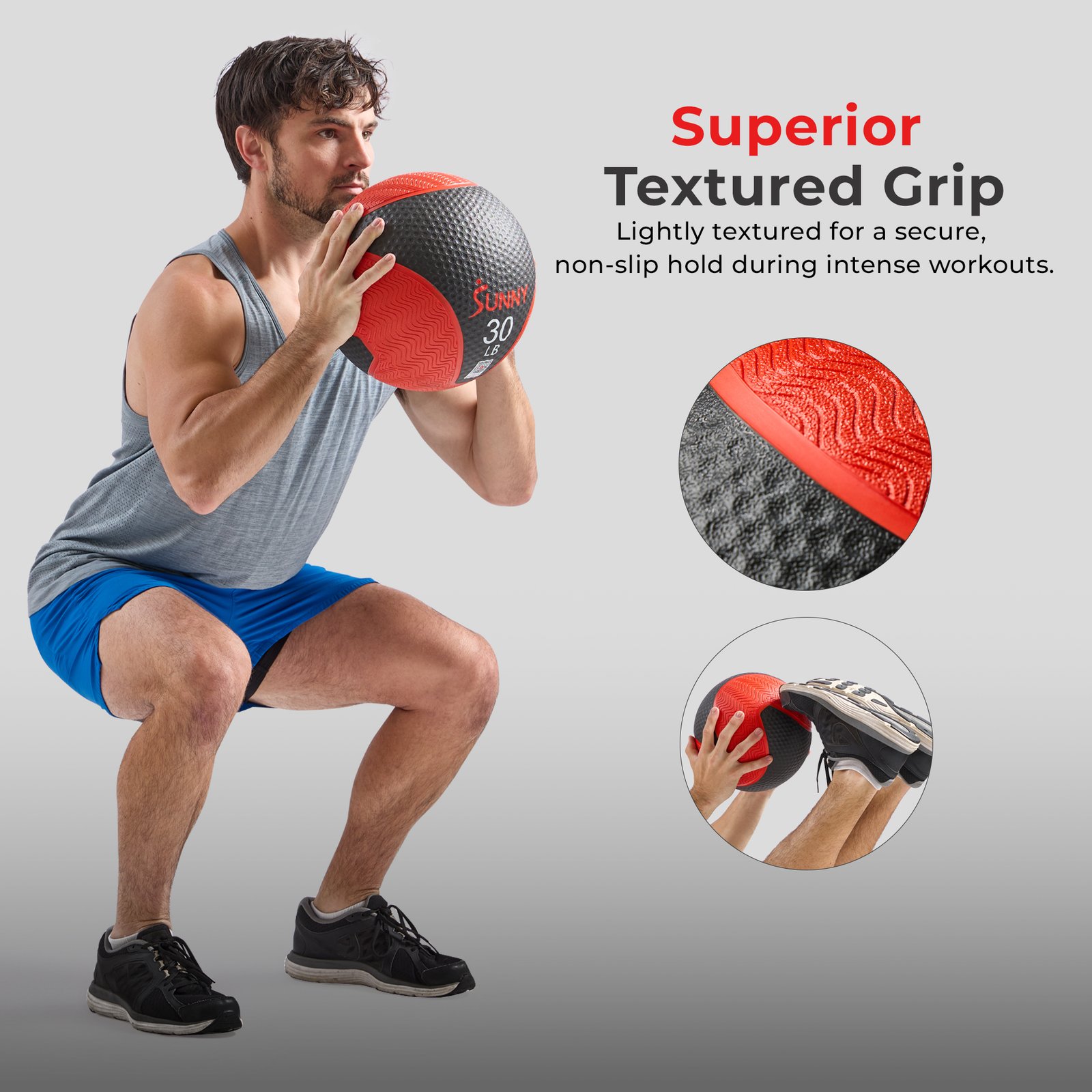 Sunny Health & Fitness Medicine Ball 4LBS - SF-EB03-4 - Image 5