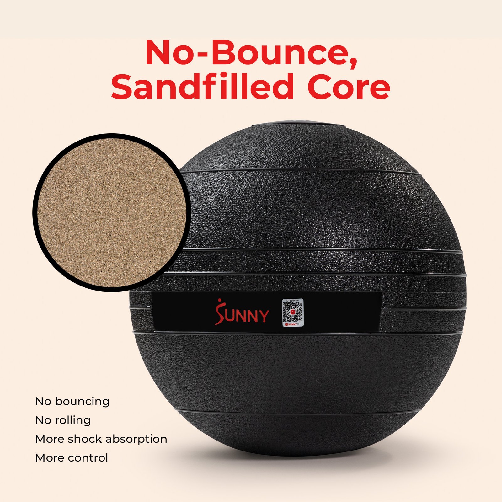 Sunny Health & Fitness Slam Ball 15LBS - SF-EB04-15 - Image 6