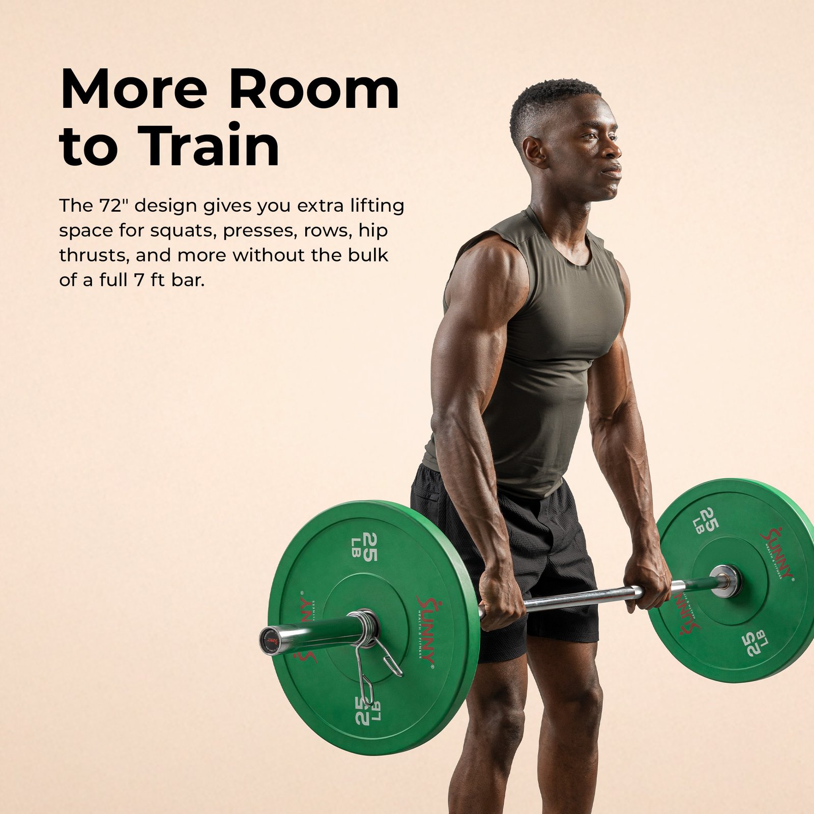Sunny Health & Fitness 72" Olympic Bar