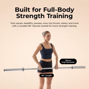 Sunny Health & Fitness 86" Olympic Bar 28MM Diameter
