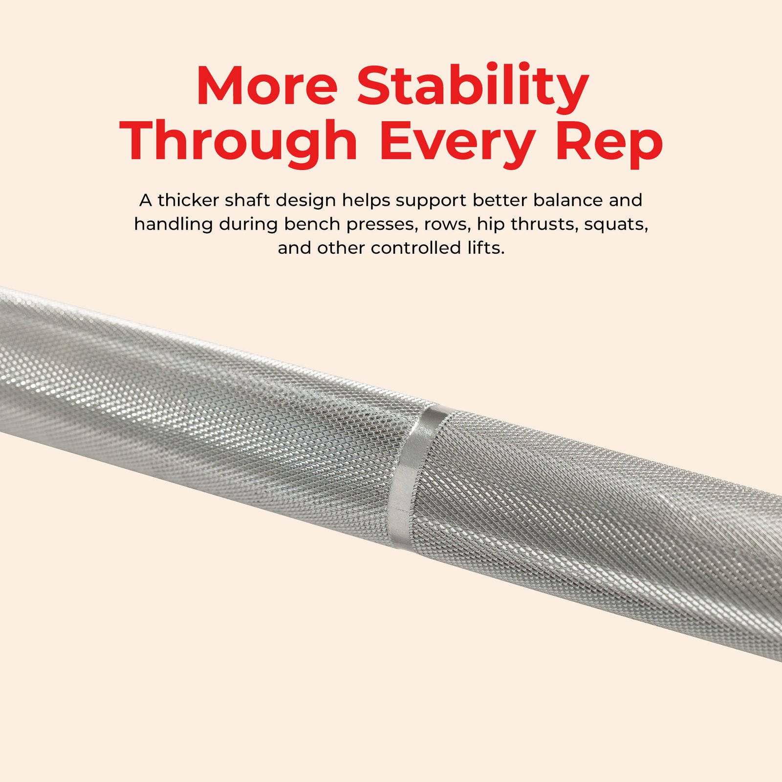Sunny Health & Fitness 86" Olympic Bar 30MM Diameter - Image 3
