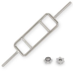 Sunny Health & Fitness 34" Threaded Chrome Barbell Bar