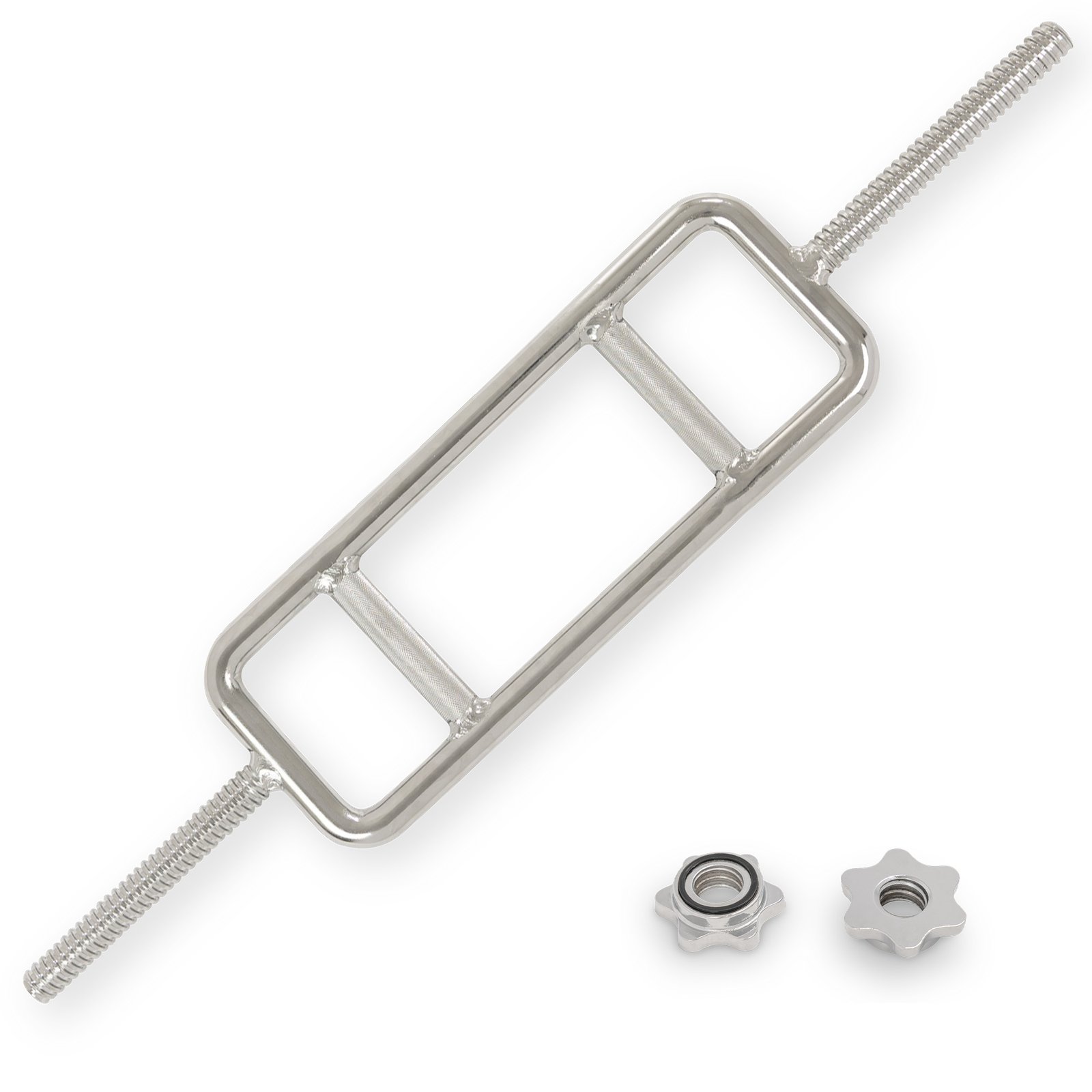 Sunny Health & Fitness 34" Threaded Chrome Barbell Bar