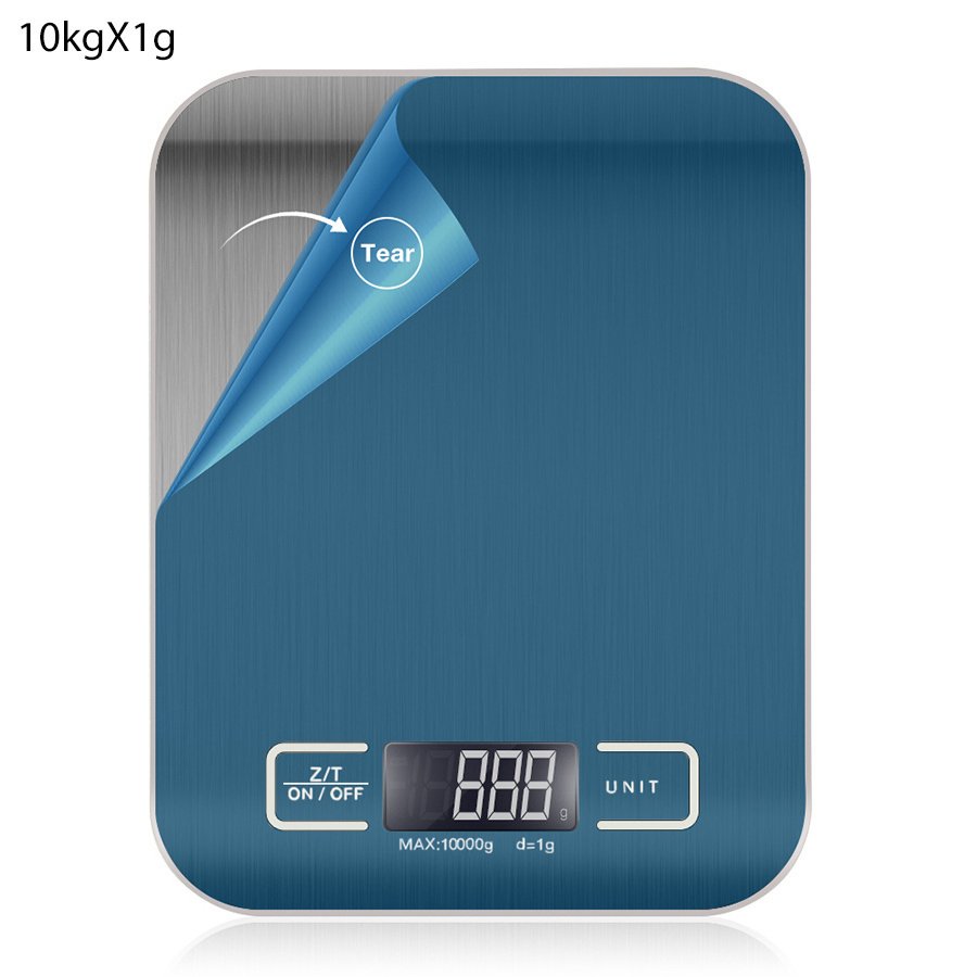 1pc 10KG/5KG Kitchen Scales Stainless Steel Weighing For Food Diet Postal Balance Measuring LCD Precision Electronic - Image 2