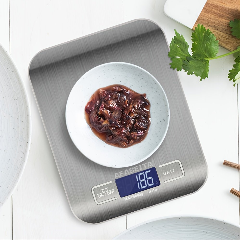 1pc 10KG/5KG Kitchen Scales Stainless Steel Weighing For Food Diet Postal Balance Measuring LCD Precision Electronic - Image 6