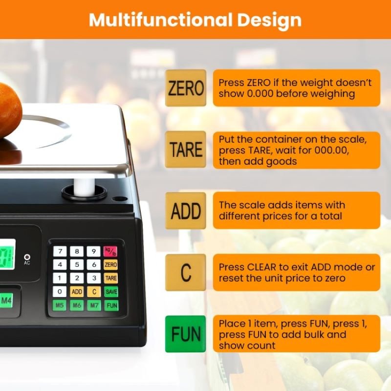 Portable Commercial Food Scale with Digital Display - Image 12