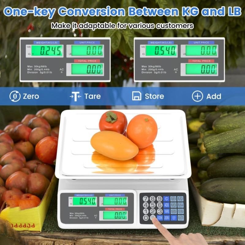 Portable Commercial Food Scale with Digital Display - Image 3