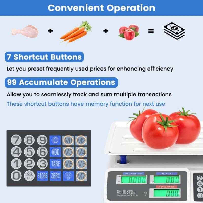 Portable Commercial Food Scale with Digital Display - Image 5